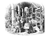 A very early print shop in Holland